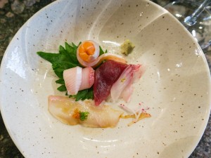Naked Fish Sashimi selection during 2015 omakase