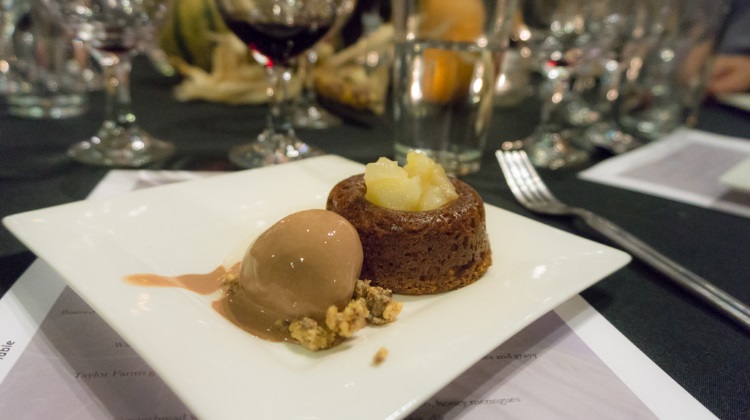 feast of five senses 2015 gingerbread with brandy poached pairs