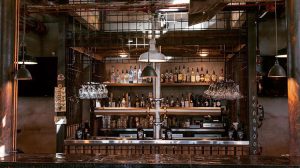 Strap Tank Brewing - bar area at brewery