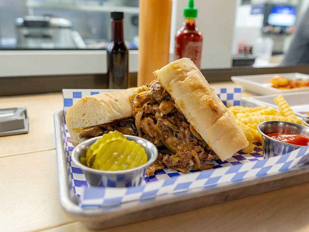 The Angry Korean - philly cheesesteak with bulgogi