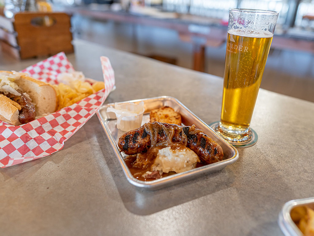 Bewilder Brewing - Suffolk sausage over mash