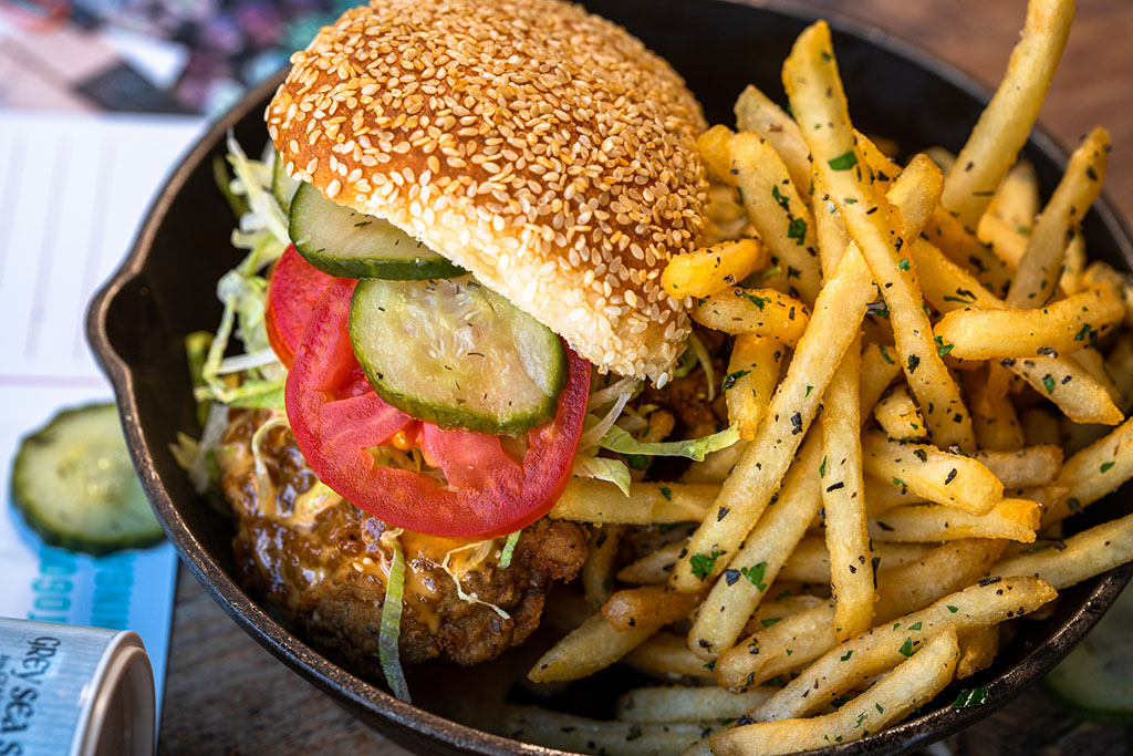 Punch Bowl Social - Alabama chicken sandwich