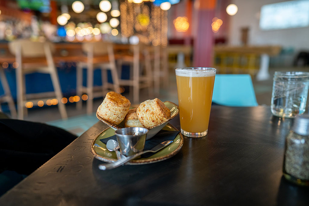 Punh Bowl - biscuits and beer