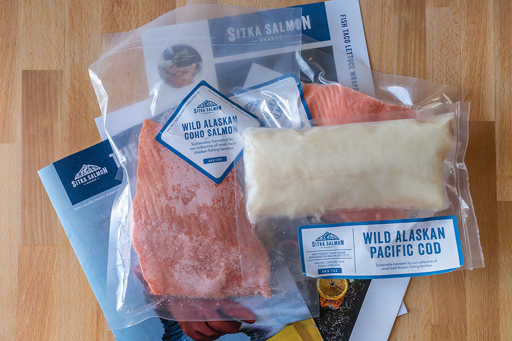 Alaskan seafood from Sitka Salmon Shares