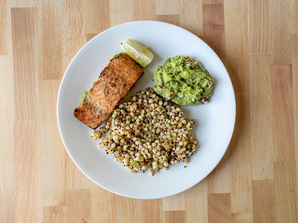 Vessel Kitchen - trout, cous cous, guacamole