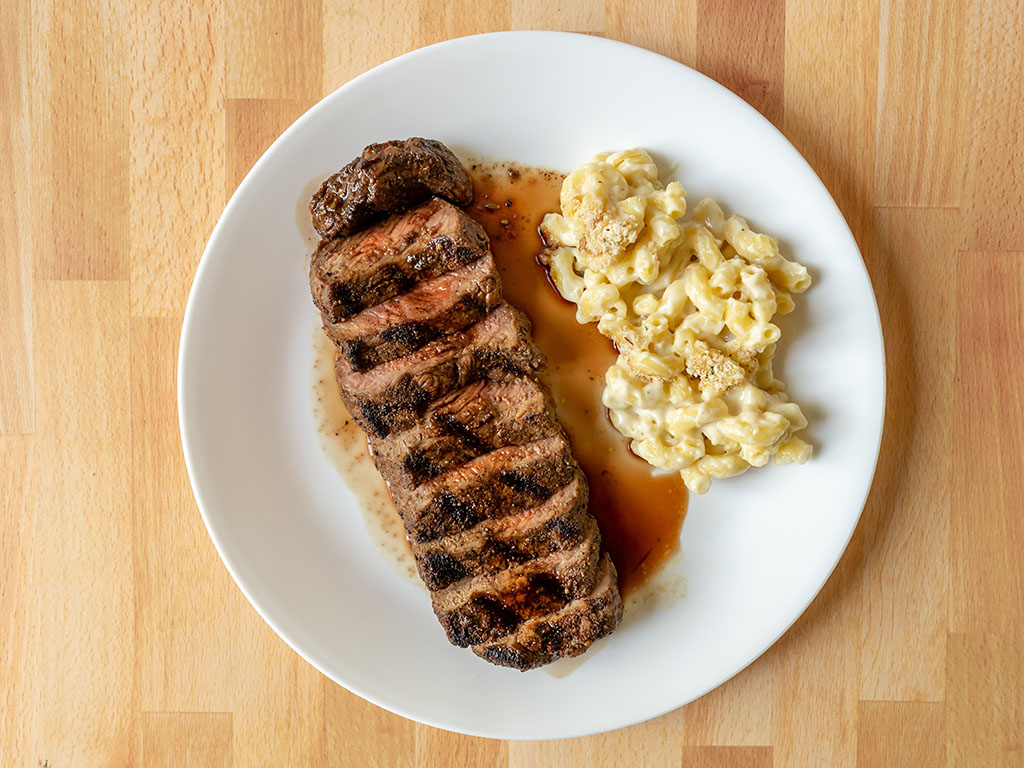 Carson Kitchen - steak with mac n cheese