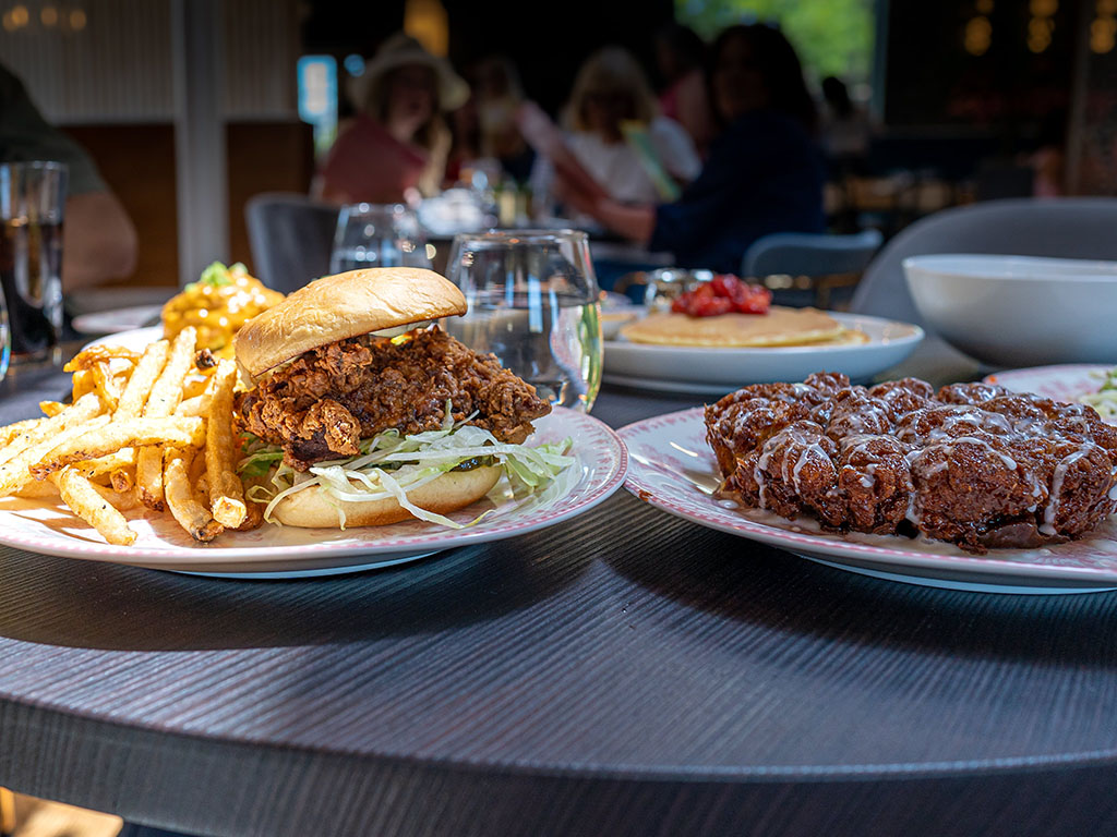 Sunday's Best - fried chcken sandwich, monkey bread