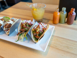 Taqueria 27 - steak tacos and margarita
