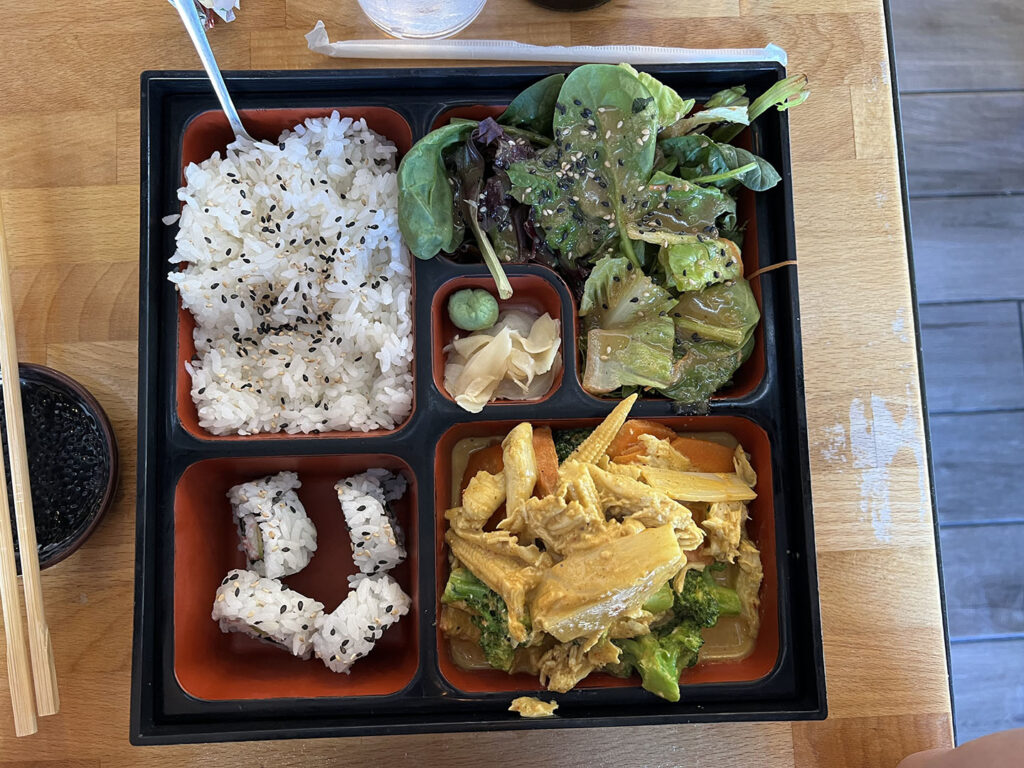 Fat Fish - curry bento box