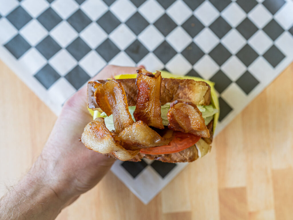 Golden Gyros - BLT close up