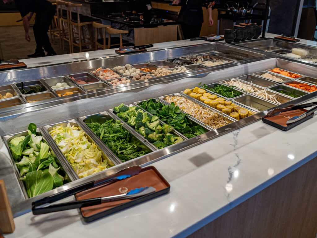 Umi Shabu Shabu - buffet veggies