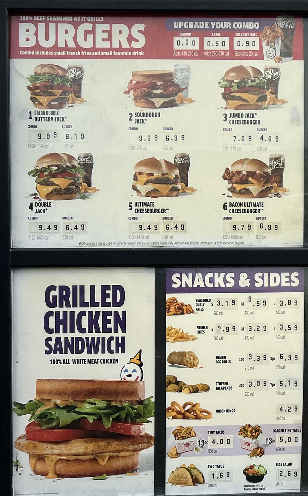 Jack menu deals