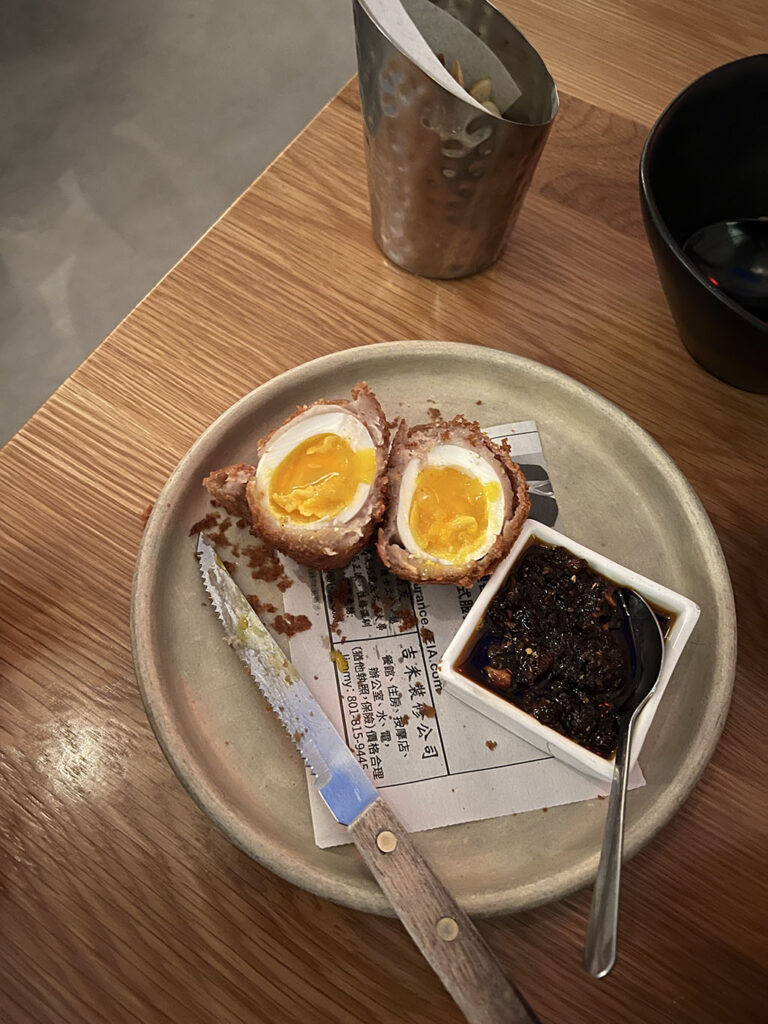 Post Office Place - taro scotch egg