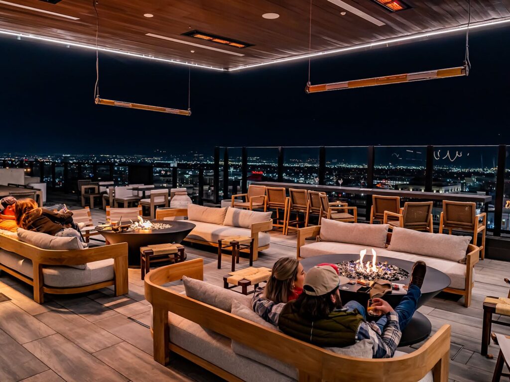 Van Ryder - heated rooftop patio area