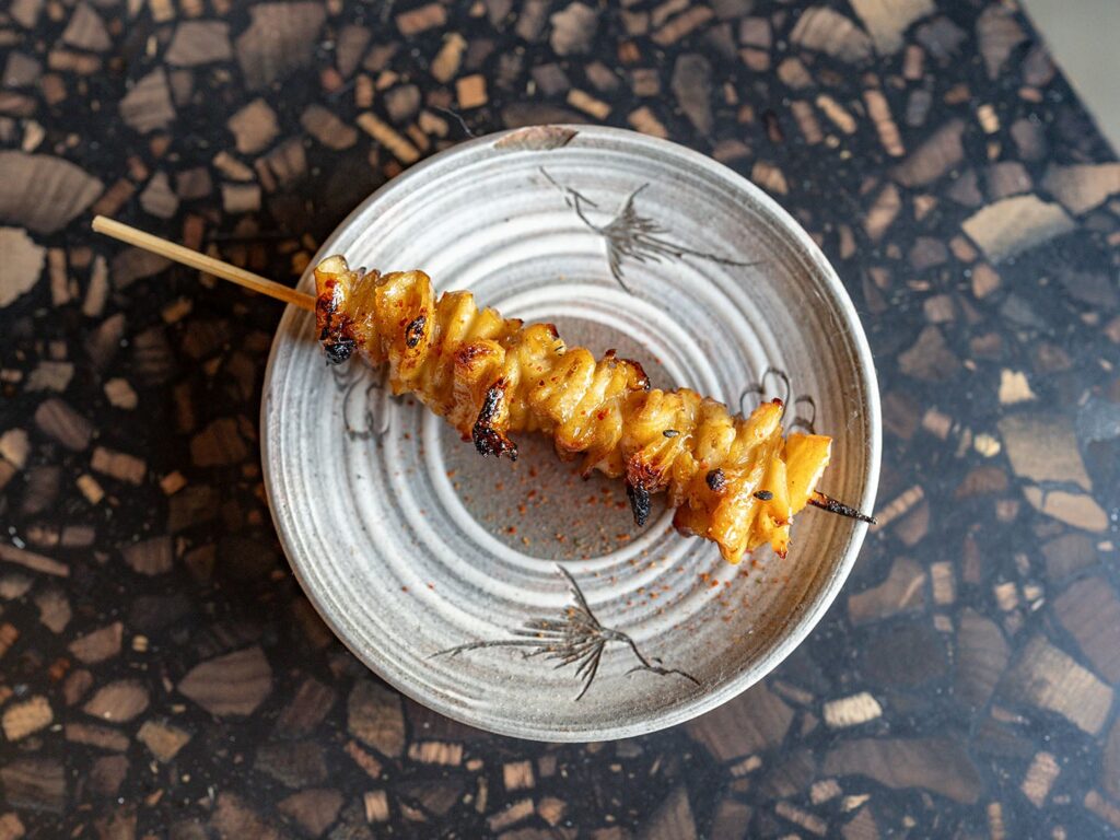 Bar Nohm - chicken skin skewer