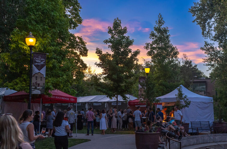 Eat Drink SLC - crowds as the sun goes down