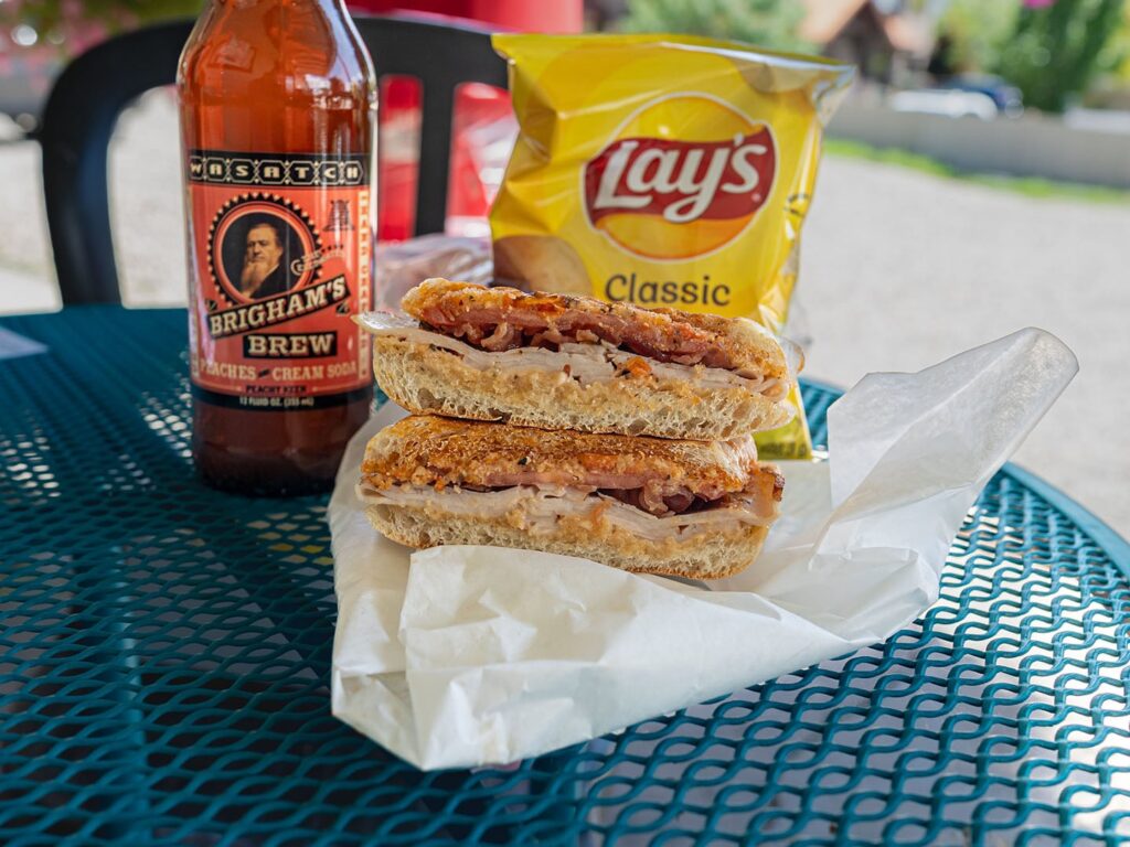 Pirate O's - turkey and bacon panini