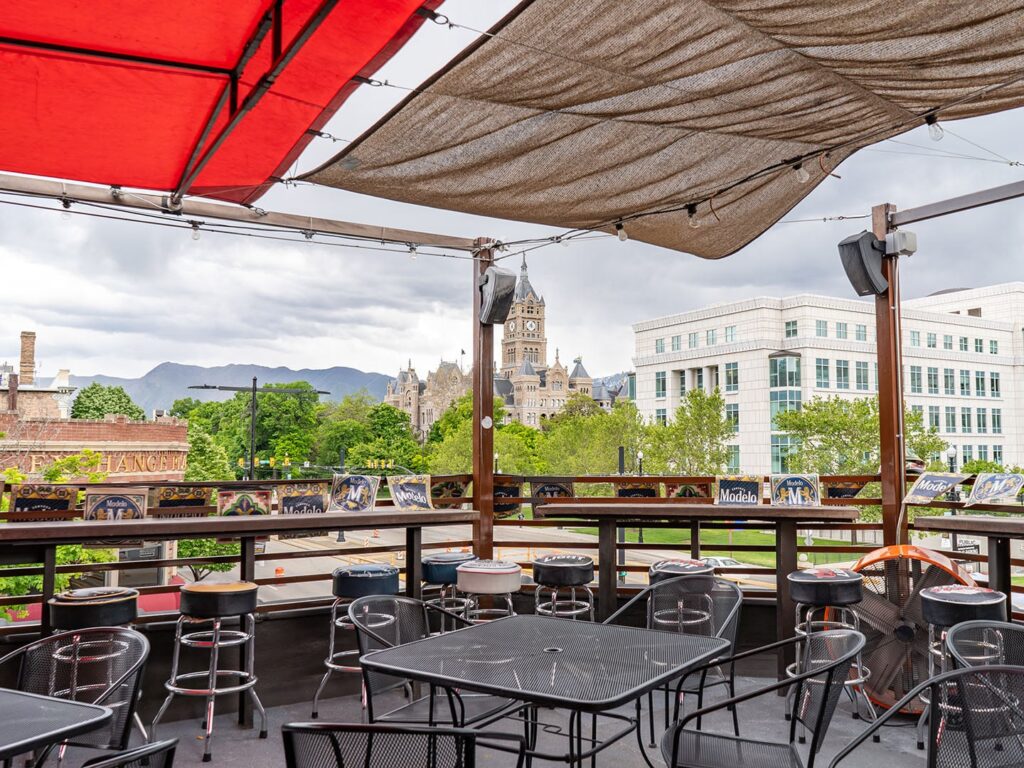 Green Pig Pub - roof top patio (Gastronomic SLC)