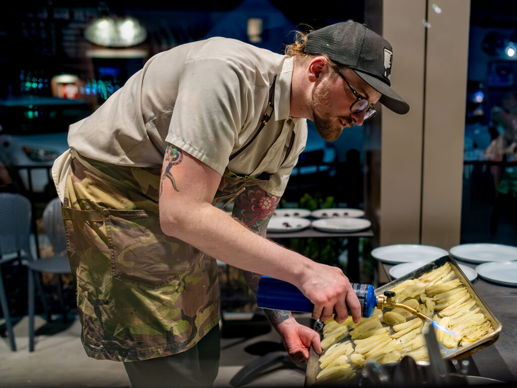 Daniel Moreland - plating food at scion spring 2024