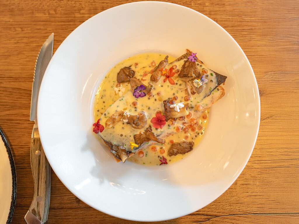 Bambara - Utah trout with roe and beurre monte sauce