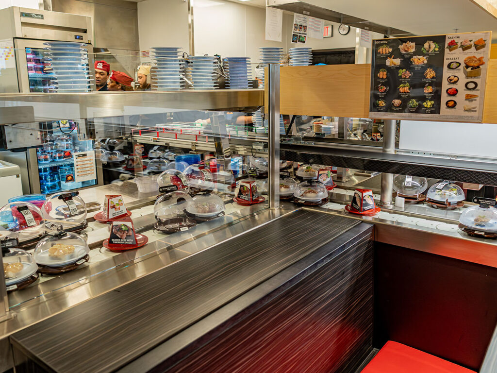 Kura Sushi Sugar House - conveyor belts