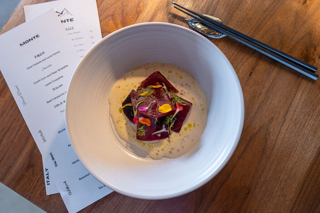 Monte - beet carpaccio (Gastronomic SLC)