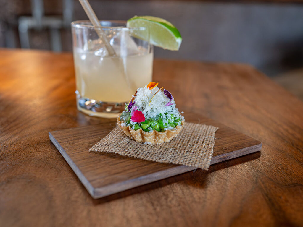 Monte - confit pea tartlet (Gastronomic SLC)