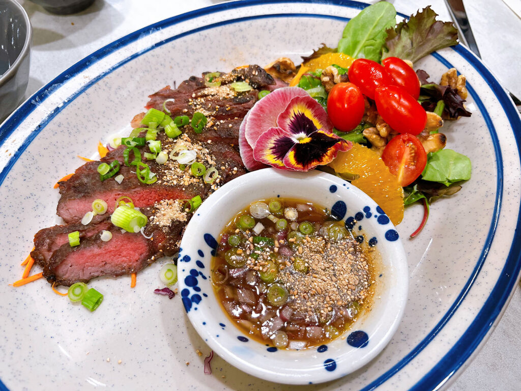 Aroon Thai Kitchen - grilled beef steak salad (Salt Plate City)