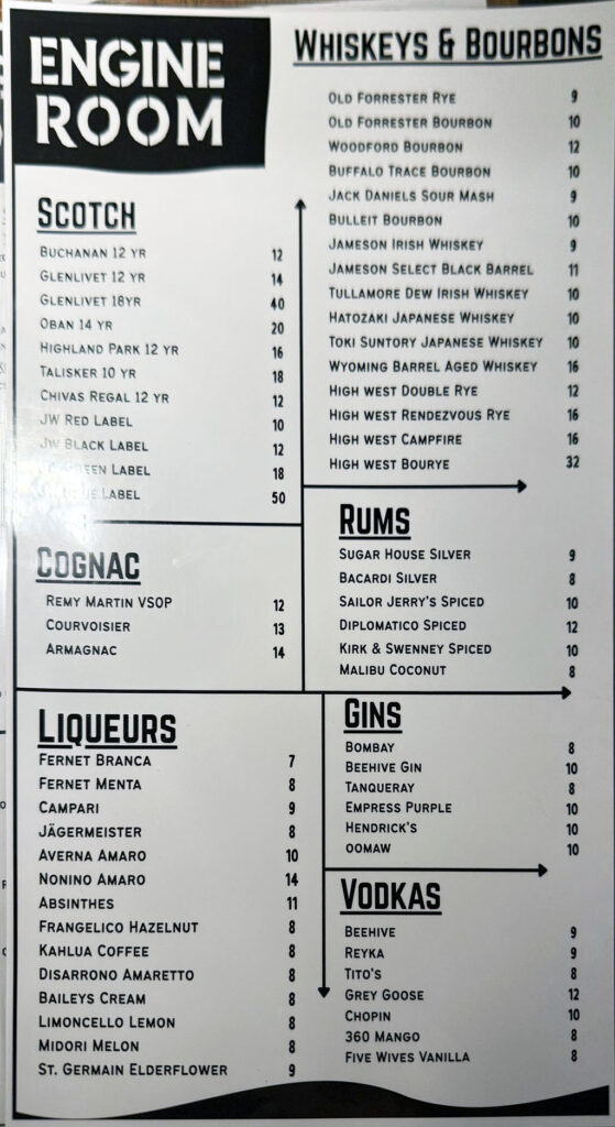 Engine Room Pub & Bistro - liquor (Gastronomic SLC)