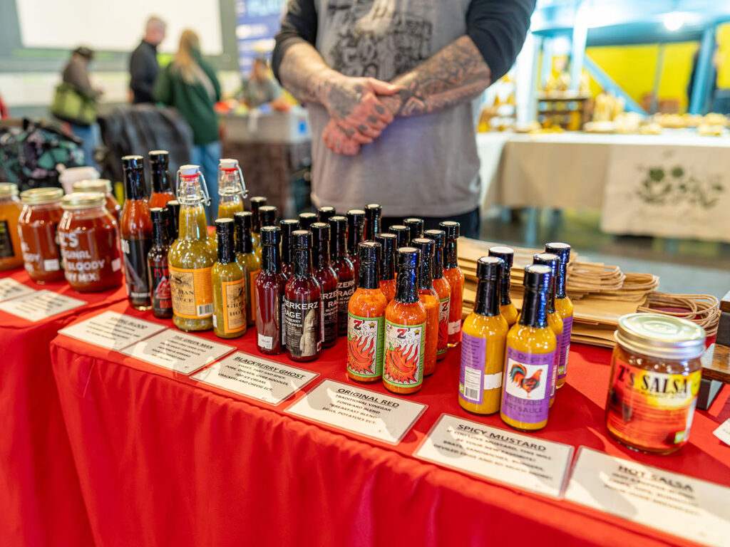 Z's Hot Sauces at farmers market (Gastronomic SLC)