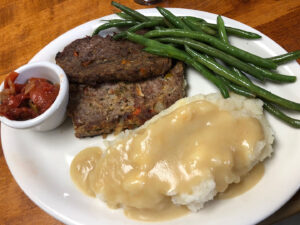 Left Fork Grill - meatloaf and mashed potatoes (Gastronomic SLC)