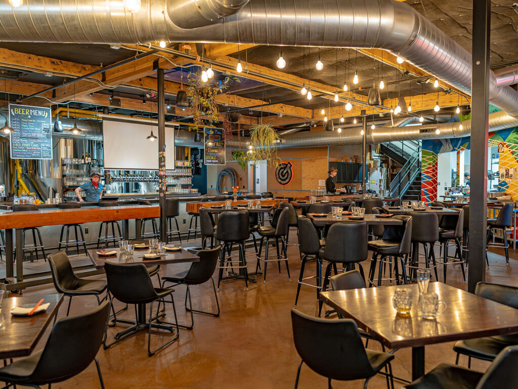 Drunken Kitchen - interior inside Grid City Beer Works (Gastronomic SLC)