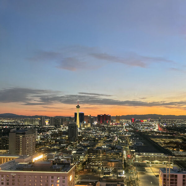 Vegas skyline from top of Circa (Gastronomic SLC)