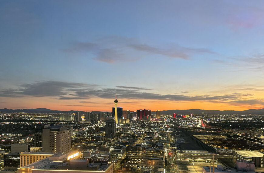 Vegas skyline from top of Circa (Gastronomic SLC)