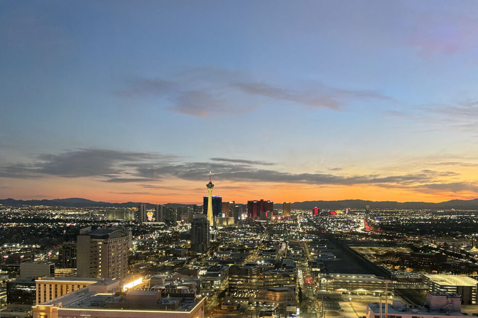 Vegas skyline from top of Circa (Gastronomic SLC)